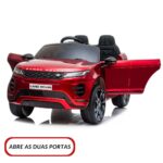 Mini Carro Elétrico Licenciado Land Rover Evoque 12V Vermelho BW304VM - 6