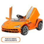 Mini Carro Elétrico Licenciado Lamborghini Centenario 12V Laranja BW305LR - 6