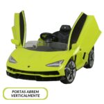 Mini Carro Elétrico Licenciado Lamborghini Centenario 12V Verde BW305VD - 6