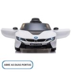 Mini Carro Elétrico Licenciado BMW I8 12V Branco BW293BR - 6