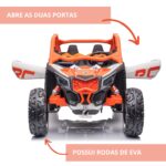 Mini UTV Elétrico Licenciado Can Am Maverick 24V Laranja BW238LR - 7