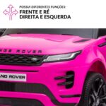 Mini Carro Elétrico Licenciado Land Rover Evoque 12V Rosa BW304RS - 7