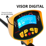 Detector De Metal Profissional Visor LCD Com Bateria, Fone de Ouvido e Pá IWDMLCD002 - 8