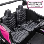 Mini Quadricilo Elétrico 24V 2 Assentos Rosa BW298RS - 8