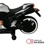 Mini Moto Elétrica Infantil 12V Branco BW301BR - 8