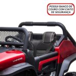 UTV Quadriciclo Elétrico Mercedes Benz Unimog 24V Vermelho BW295VM - 8