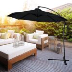 Ombrelone Lateral 3,00M Com Base Preto IWOBLB300PT - 8