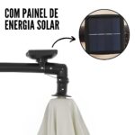 Ombrelone Lateral Com Led 3,00M Branco IWOBLL300BR - 9