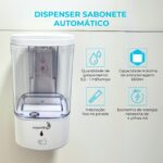 Dispenser Sabonete Automático 600ml IWDSA600 - 3