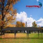 Gazebo Montável 3X6 Metros Preto IWGZMSP36PT - 9
