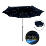 Ombrelone Central Led Varetas 2,70m Azul IWOBCL270AZ - 1