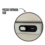 Poltrona De Amamentação Com Balanço USB Reclinável Bege - IWPRMAUBG - 3