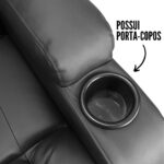 Poltrona De Amamentação Com Balanço USB Reclinável Preta - IWPRMAUPT - 4