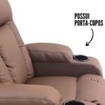 Poltrona De Amamentação Com Balanço USB Reclinável Caramelo - IWPRMAUCM - 4