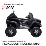 UTV Quadriciclo Elétrico Mercedes Benz Unimog 24V Preto BW295PT - 4