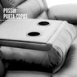Poltrona Tripla Reclinável Com Função De Massagem Cinza IWPTRMCZ - 5