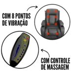 Poltrona De Amamentação Com Balanço USB Reclinável Preta - IWPRMAUPT - 6