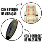 Poltrona De Amamentação Com Balanço USB Reclinável Bege - IWPRMAUBG - 6