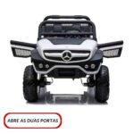 UTV Quadriciclo Elétrico Mercedes Benz Unimog 24V Branco BW295BR - 6