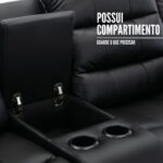 Poltrona Dupla Reclinável Com Função De Massagem Preto IWPDRMPT - 7