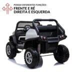 UTV Quadriciclo Elétrico Mercedes Benz Unimog 24V Branco BW295BR - 7