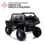 UTV Quadriciclo Elétrico Mercedes Benz Unimog 24V Preto BW295PT - 7