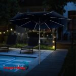 Ombrelone Central Led Varetas 2,70m Azul IWOBCL270AZ - 8