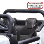 UTV Quadriciclo Elétrico Mercedes Benz Unimog 24V Branco BW295BR - 8