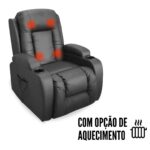 Poltrona De Amamentação Com Balanço USB Reclinável Preta - IWPRMAUPT - 9