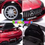 Mini Carro Elétrico 12V Mercedes Benz AMG GT R Licenciado Vermelho BW315VM - 10