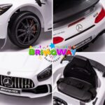 Mini Carro Elétrico 12V Mercedes Benz AMG GT R Licenciado Branco BW315BR - 10