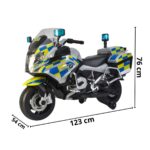 Mini Moto Elétrica 12V BMW R 1200RT Licenciado Preto BW316PR - 2