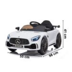 Mini Carro Elétrico 12V Mercedes Benz AMG GT R Licenciado Branco BW314BR - 2