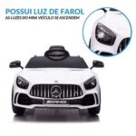 Mini Carro Elétrico 12V Mercedes Benz AMG GT R Licenciado Branco BW315BR - 3