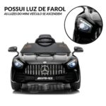 Mini Carro Elétrico 12V Mercedes Benz AMG GT R Licenciado Preto BW315PT - 3