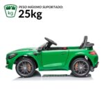 Mini Carro Elétrico 12V Mercedes Benz AMG GT R Licenciado Verde BW315VD - 4