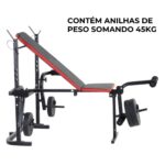 Banco Musculação Com Peso 45kg IWBMP45 - 6
