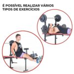 Banco Musculação Com Peso 45kg IWBMP45 - 8