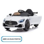 Mini Carro Elétrico 12V Mercedes Benz AMG GT R Licenciado Branco BW314BR - 8