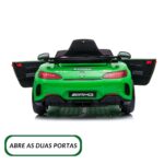 Mini Carro Elétrico 12V Mercedes Benz AMG GT R Licenciado Verde BW315VD - 8