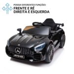 Mini Carro Elétrico 12V Mercedes Benz AMG GT R Licenciado Preto BW314PT - 9