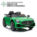 Mini Carro Elétrico 12V Mercedes Benz AMG GT R Licenciado Verde BW315VD - 9