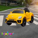 Mini Carro Elétrico Volkswagen Beetle Dune 6V Amarelo BW274AM - 10