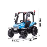 Mini Trator Elétrico 12V Azul BW319AZ - 2