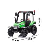Mini Trator Elétrico 12V Verde BW319VD - 2