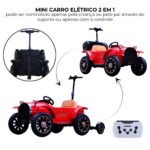 Mini Carro Elétrico Retrô 12V Vermelho BW322VM - 5