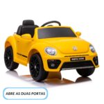 Mini Carro Elétrico Volkswagen Beetle Dune 6V Amarelo BW274AM - 6