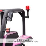 Mini Trator Elétrico 12V Rosa BW319RS - 6