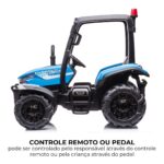 Mini Trator Elétrico 12V Azul BW319AZ - 7