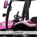 Mini Trator Elétrico 12V Rosa BW319RS - 9